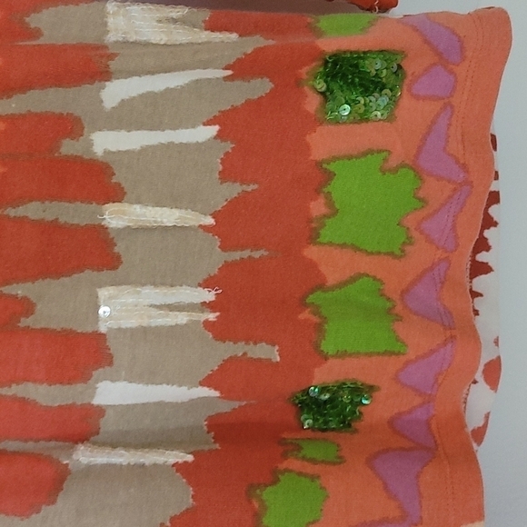 Multiples Top Multi Color Mid Sleeve  Size Medium - Picture 6 of 8